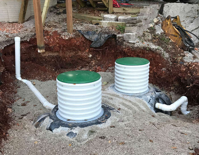 installing septic tank lid risers 1-2-2017