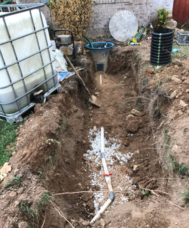installed check valve in sewer discharge pipe 9-29-17